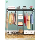 استاند دولاب جامبو أرفف وشماعات وهوكات لتنظيم الملابس والأحذية والشنط والقبعات