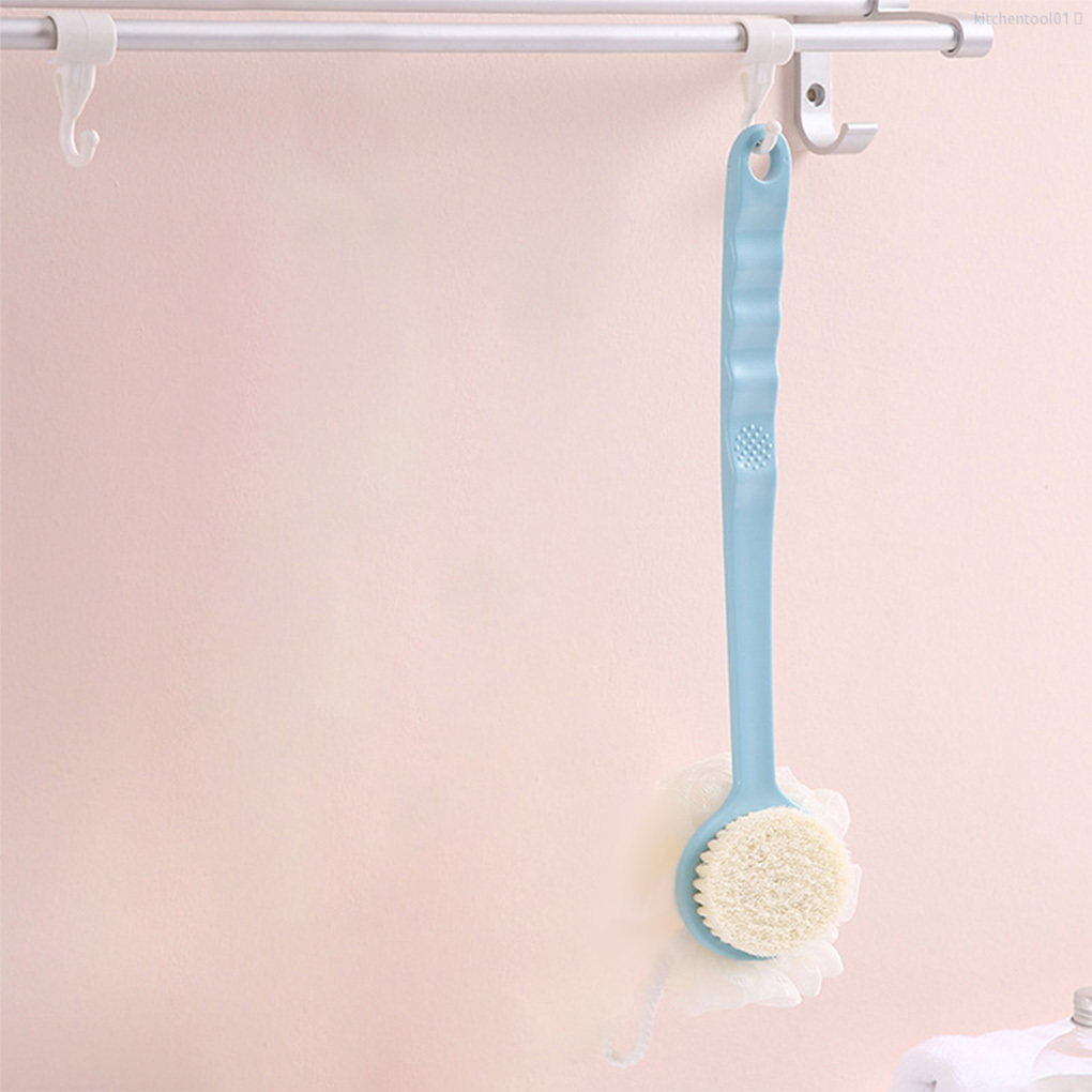 ليفة استحمام وفرشة تدليك بيد طويلة للوصول للظهر بسهولة