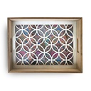 طقم صواني خشب أنيق ٢ قطعة بيد لتقديم الشاي والقهوة