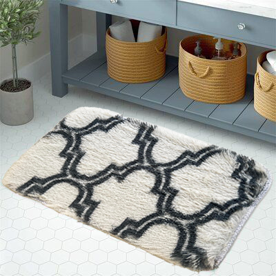 دواسة حمام وبانيو ريش ناعم مانعة للانزلاق