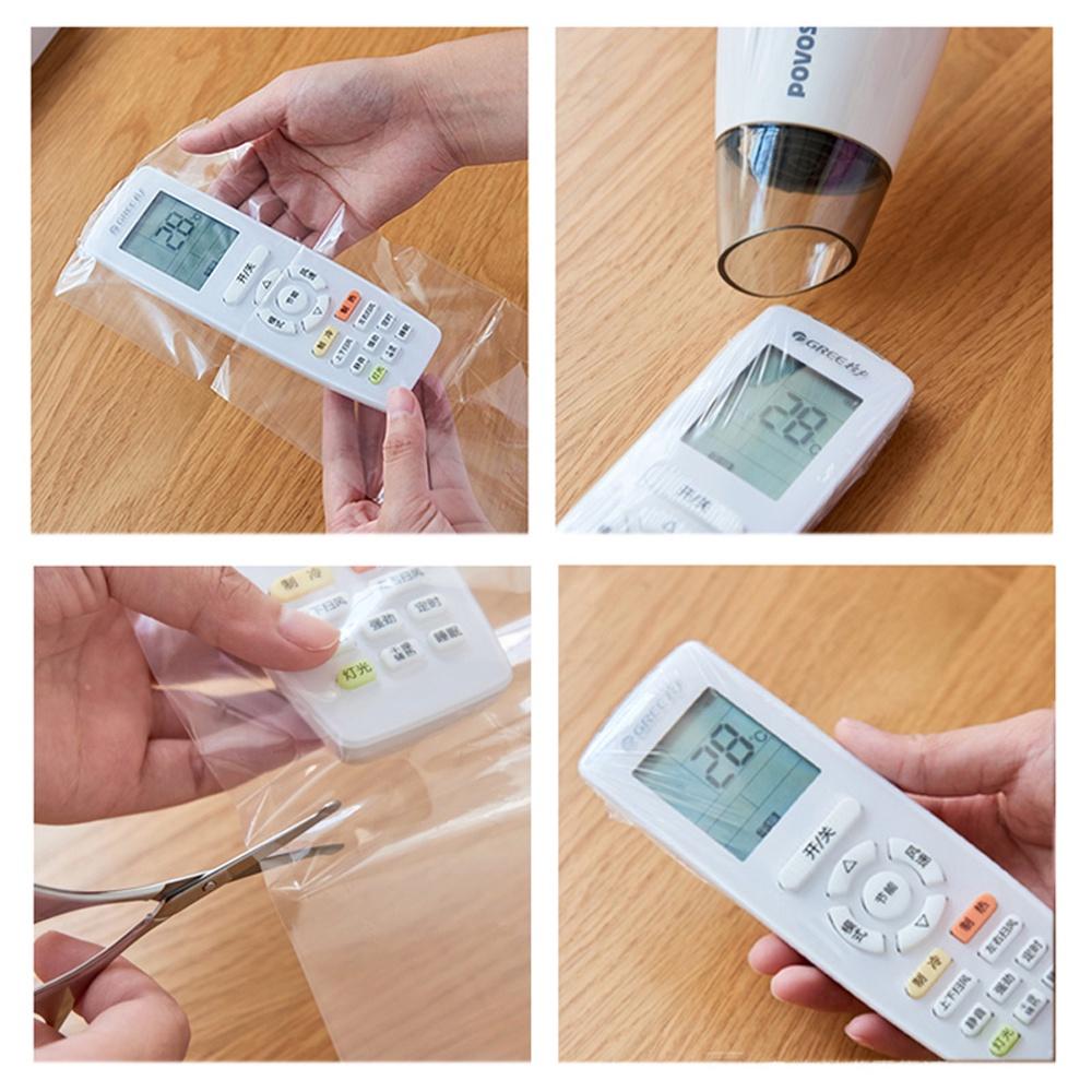 جراب ريموت شفط شفاف 10 قطع للتلفزيون والتكييف