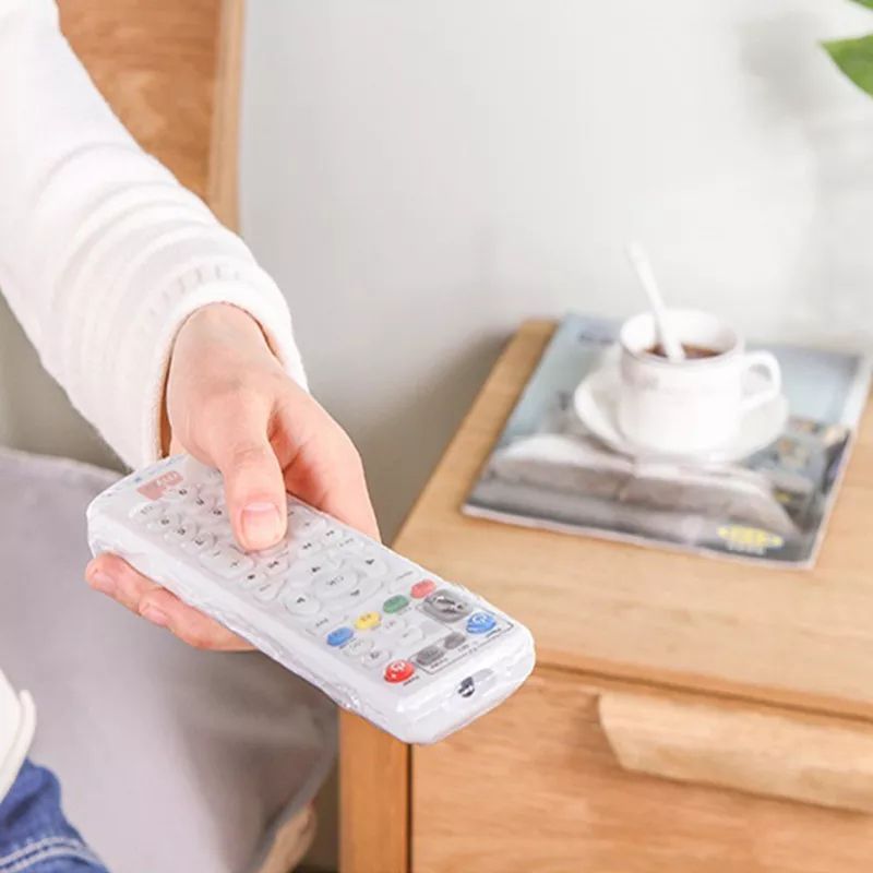 جراب ريموت شفط شفاف 10 قطع للتلفزيون والتكييف