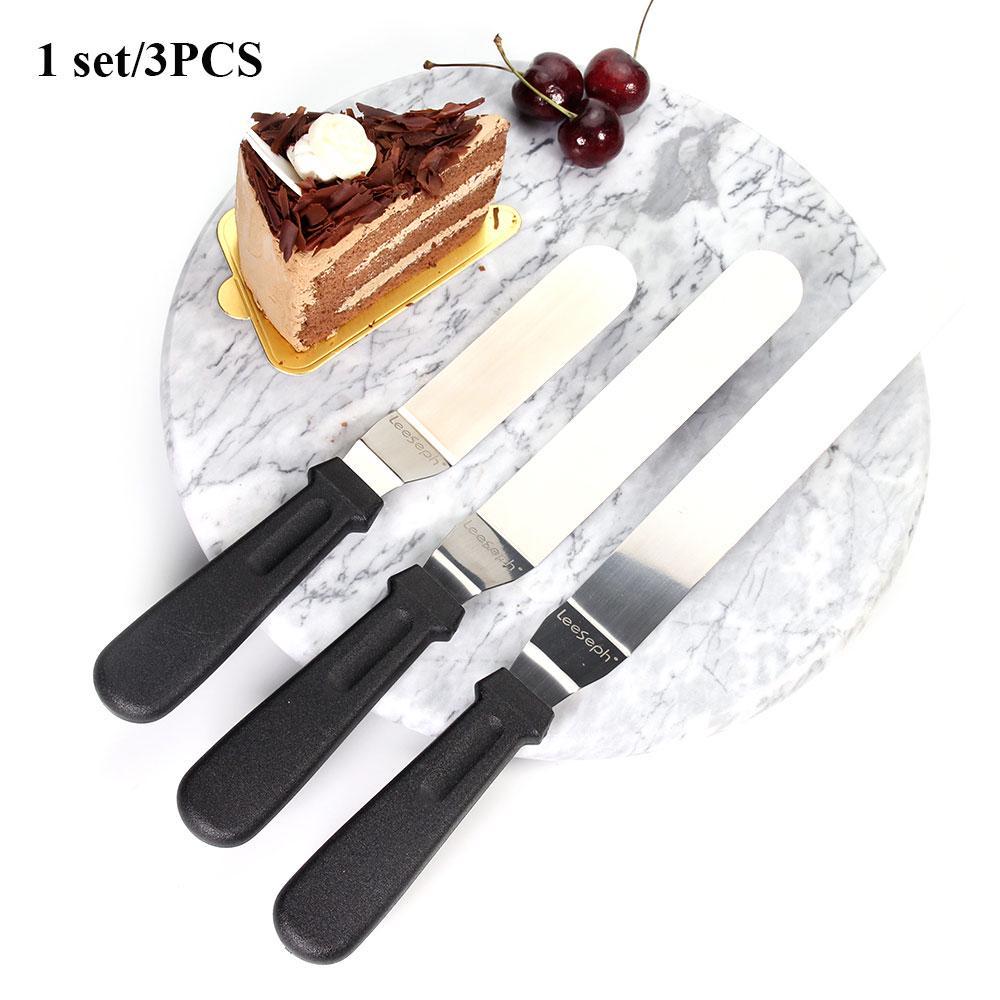 طقم معالق سباتولا 3 قطع لتزين الكيك باحترافية