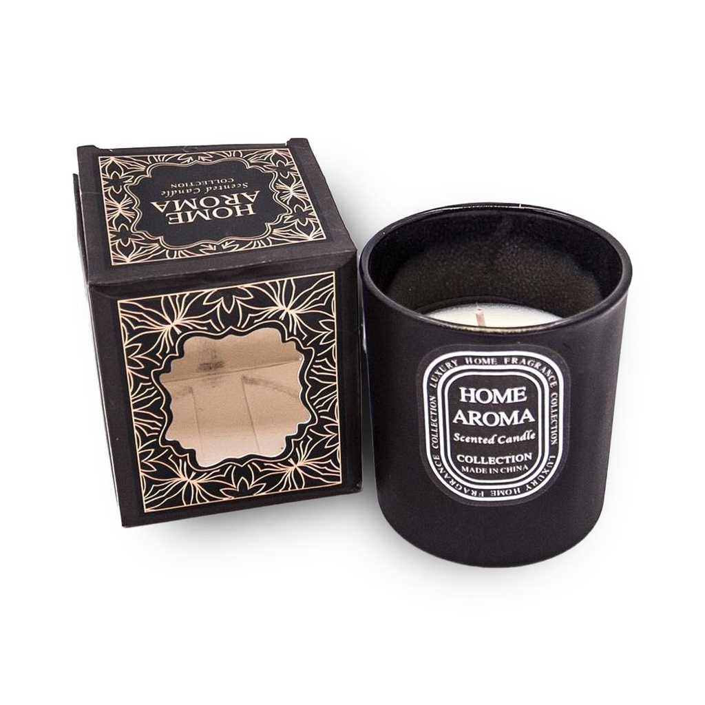 شمع معطر في كوب زجاجي بألوان مختلفة وروائح نفاذة