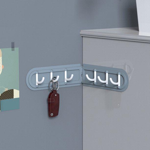 شماعة حائط 6 هوك للمطبخ والحمام وغرفة النوم بلزق دبل فيس قوي