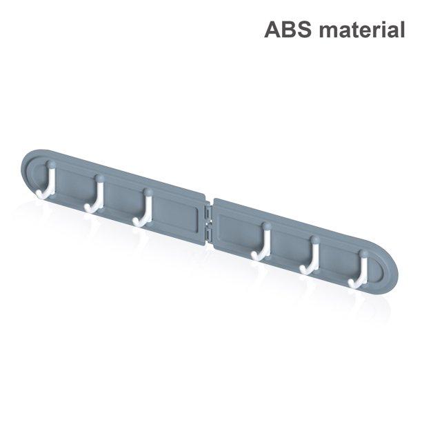 شماعة حائط 6 هوك للمطبخ والحمام وغرفة النوم بلزق دبل فيس قوي