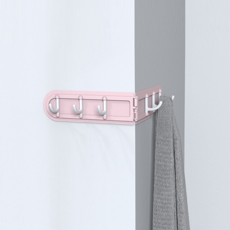 شماعة حائط 6 هوك للمطبخ والحمام وغرفة النوم بلزق دبل فيس قوي