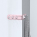 شماعة حائط 6 هوك للمطبخ والحمام وغرفة النوم بلزق دبل فيس قوي