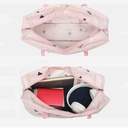 شنطة بطانية مخطط زرقه