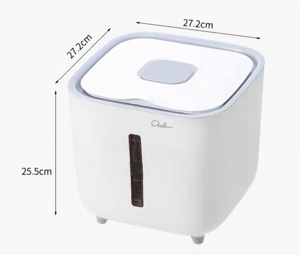 حافظة الأرز والحبوب والبقوليات جامبو بغطاء محكم الغلق مع معيار ١٠ لتر