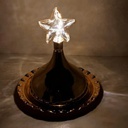 طبق تمرية ذهبي مضئ بغطاء نجمة