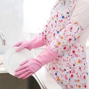 جوانتي تنظيف طويل لكوع اليد سيليكون للمطابخ والحمامات متعدد الاستخدامات