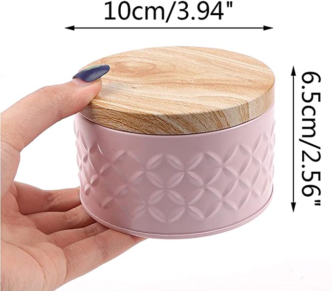 علبة صاج غطاء خشب الوان