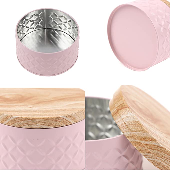 علبة صاج غطاء خشب الوان