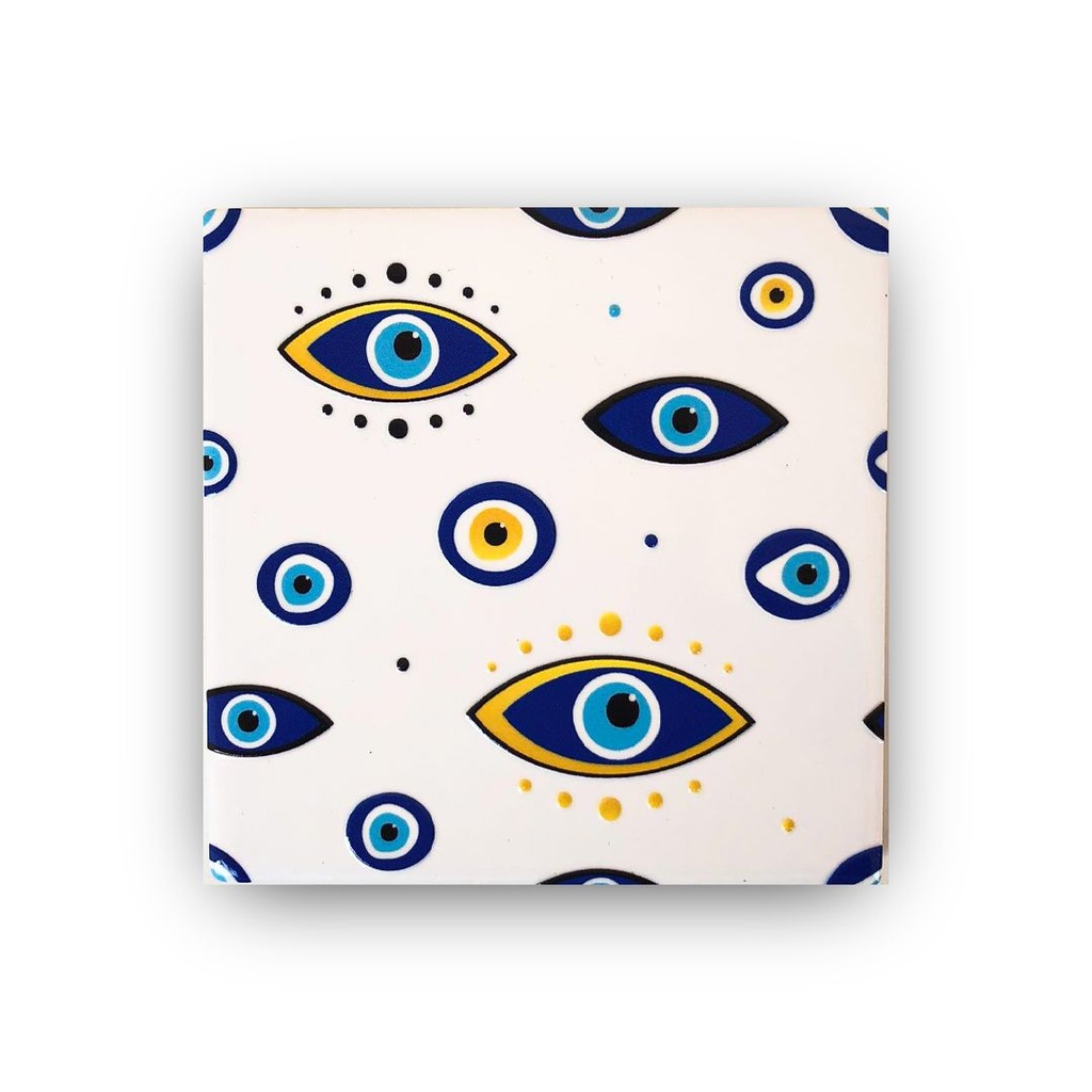 كوستر اكواب سيراميك عيون باشكال مختلفة