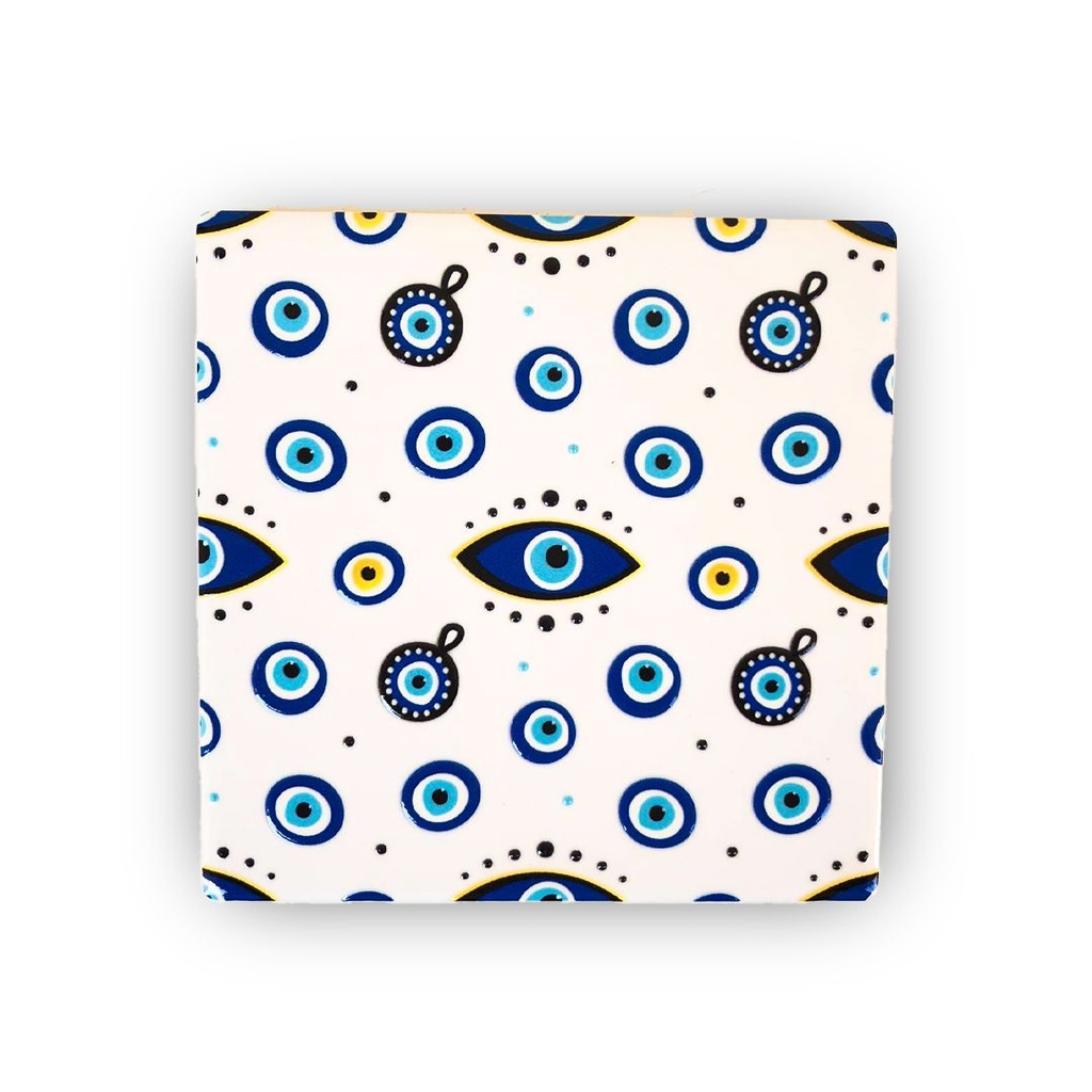 كوستر اكواب سيراميك عيون باشكال مختلفة