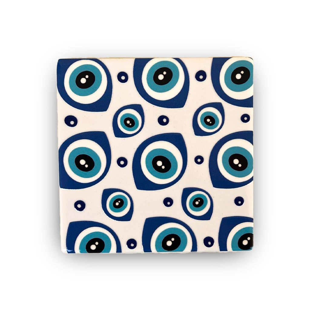 كوستر اكواب سيراميك عيون باشكال مختلفة