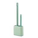 فرشة تواليت سيليكون بحامل ومقبض مريح قطعتين