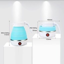 كاتيل سيليكون كهربائية قابلة للطي مثالية للسفر 600 واط