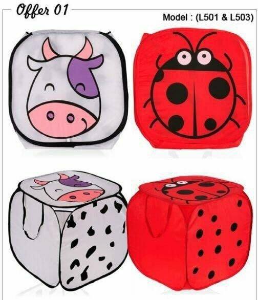 سبت سلة باسكت اشكال كرتونية للألعاب وهدوم ملابس الغسيل متعدد الاستخدامات