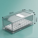 درج منظم للفواكه والخضروات داخل الثلاجة اكليريك بغطاء محكم الغلق