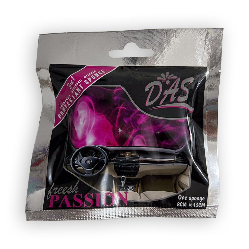 إسفنجة لتنظيف وتلميع وتعطير التابلوه بروائح مختلفة