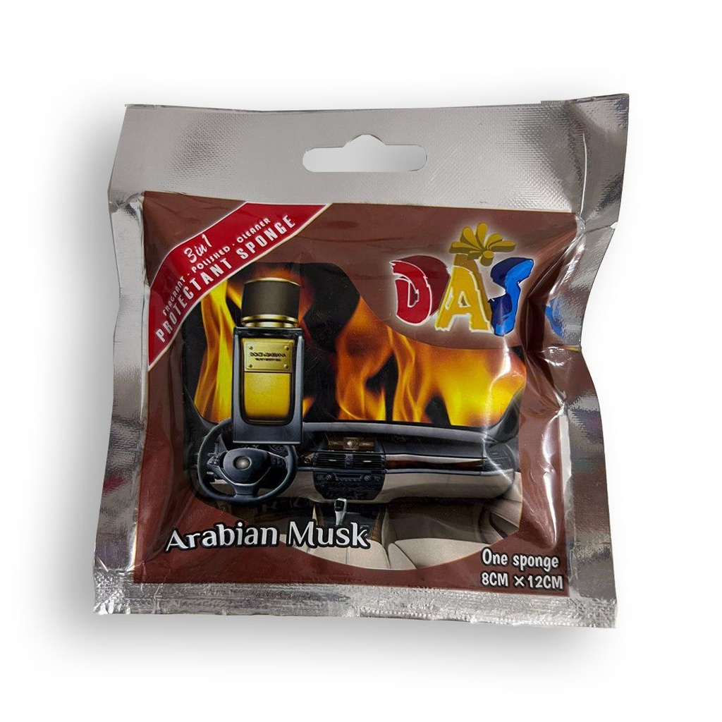 إسفنجة لتنظيف وتلميع وتعطير التابلوه بروائح مختلفة