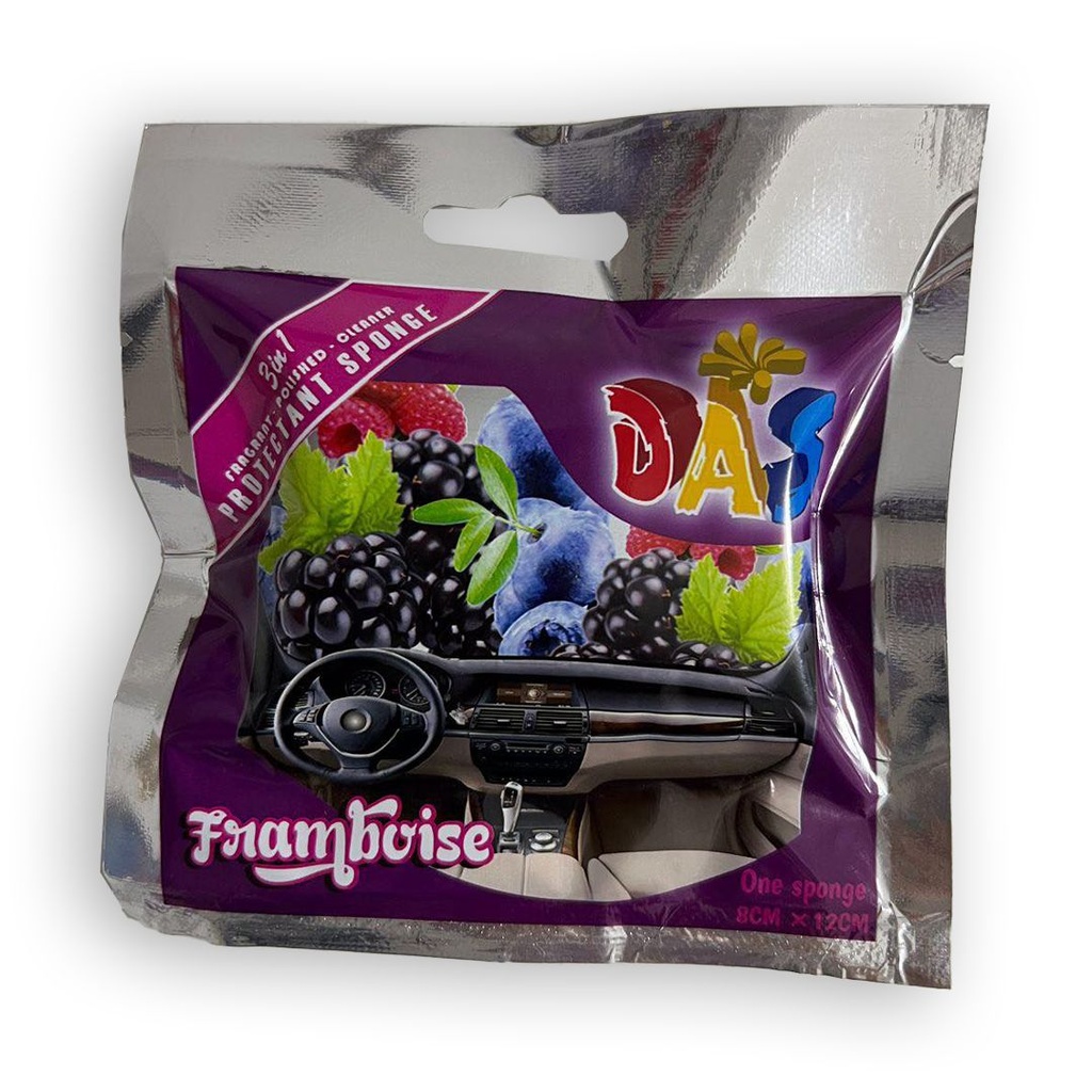 إسفنجة لتنظيف وتلميع وتعطير التابلوه بروائح مختلفة