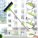 مساحة ارضيات وزجاج 2 في 1 تدور 180 درجة بيد قابلة لتعديل الطول