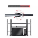 منظم و حامل ميكرويف 2 رف بهوكات وارجل غير قابلة للانزلاق