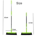 مساحة ارضيات وزجاج 2 في 1 تدور 180 درجة بيد معدن قابلة لتعديل الطول