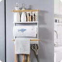 منظم وحامل جنب ثلاجه 3 دور و7 هوك معدن تثبيت مغناطيس قوى