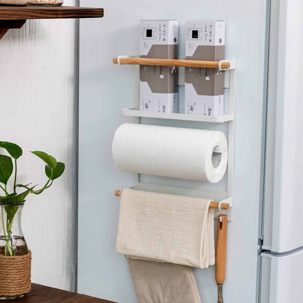 منظم وحامل جنب ثلاجه 3 دور و7 هوك معدن تثبيت مغناطيس قوى