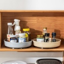 صينية ومنظم دوار لتنظيم ادوات المطبخ والحمام والميكب