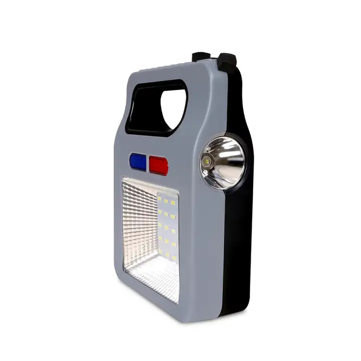 كشاف ومصباح طوارئ يعمل بالطاقة الشمسية والكهرباء