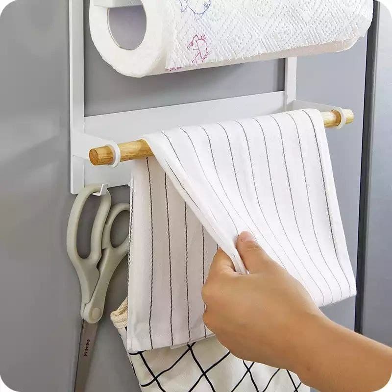 منظم وحامل جنب ثلاجه 3 دور و7 هوك معدن تثبيت مغناطيس قوى