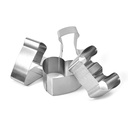 طقم قوالب صنع كيك من الاستانليس بأشكال واحجام مختلفة