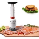 مكبس لحمة وحقنة تتبيل 123