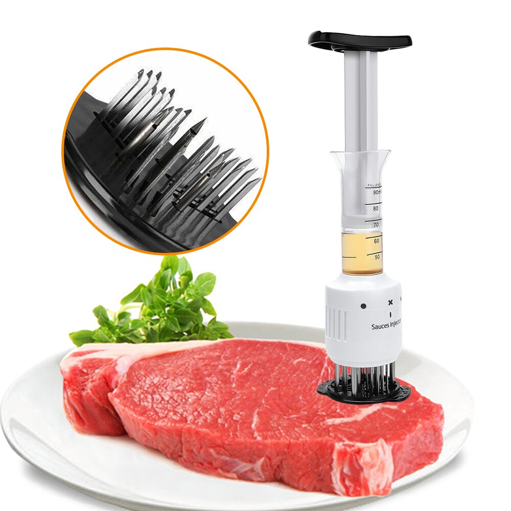 مكبس لحمة وحقنة تتبيل 123