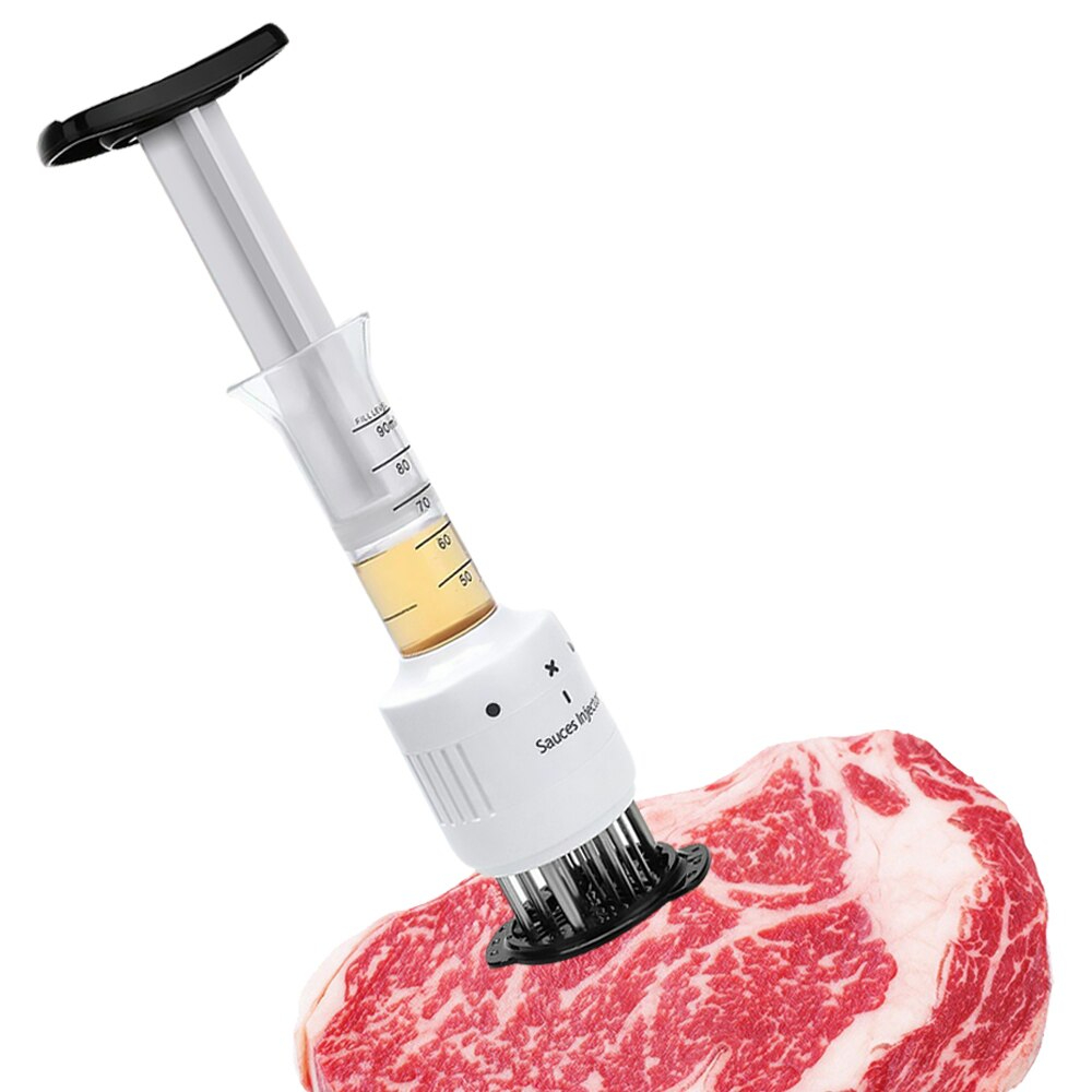 مكبس لحمة وحقنة تتبيل 123