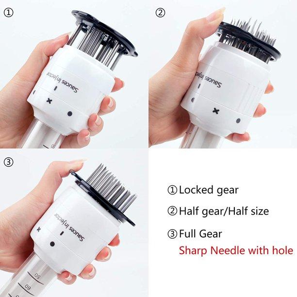 مكبس لحمة وحقنة تتبيل 123