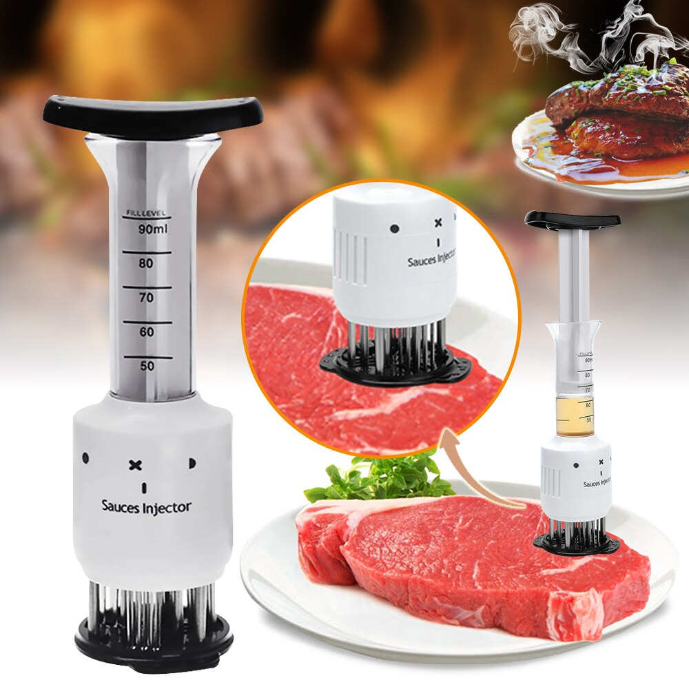 مكبس لحمة وحقنة تتبيل 123