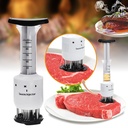 مكبس لحمة وحقنة تتبيل 123