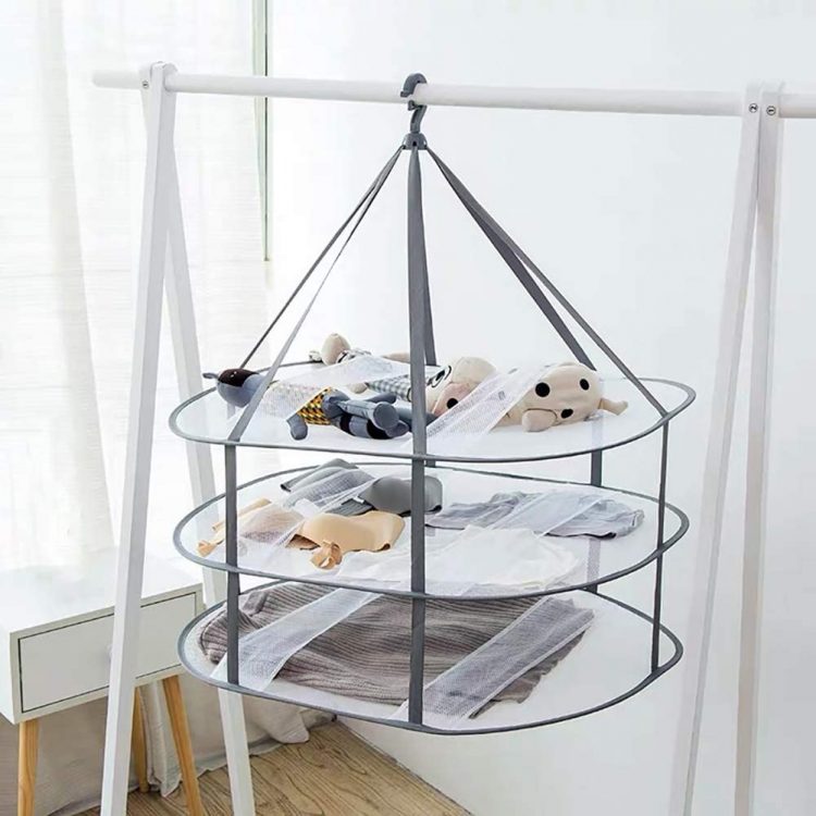 حامل ومنظم ملابس شبك3 دور