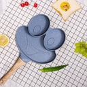 طاسة الومنيوم طبقة جرانيت غير لاصق 3 اقسام علي شكل ضفدع للبيض والسوسيس