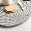 كوستر هاند ميد دائري للسفرة والمطبخ