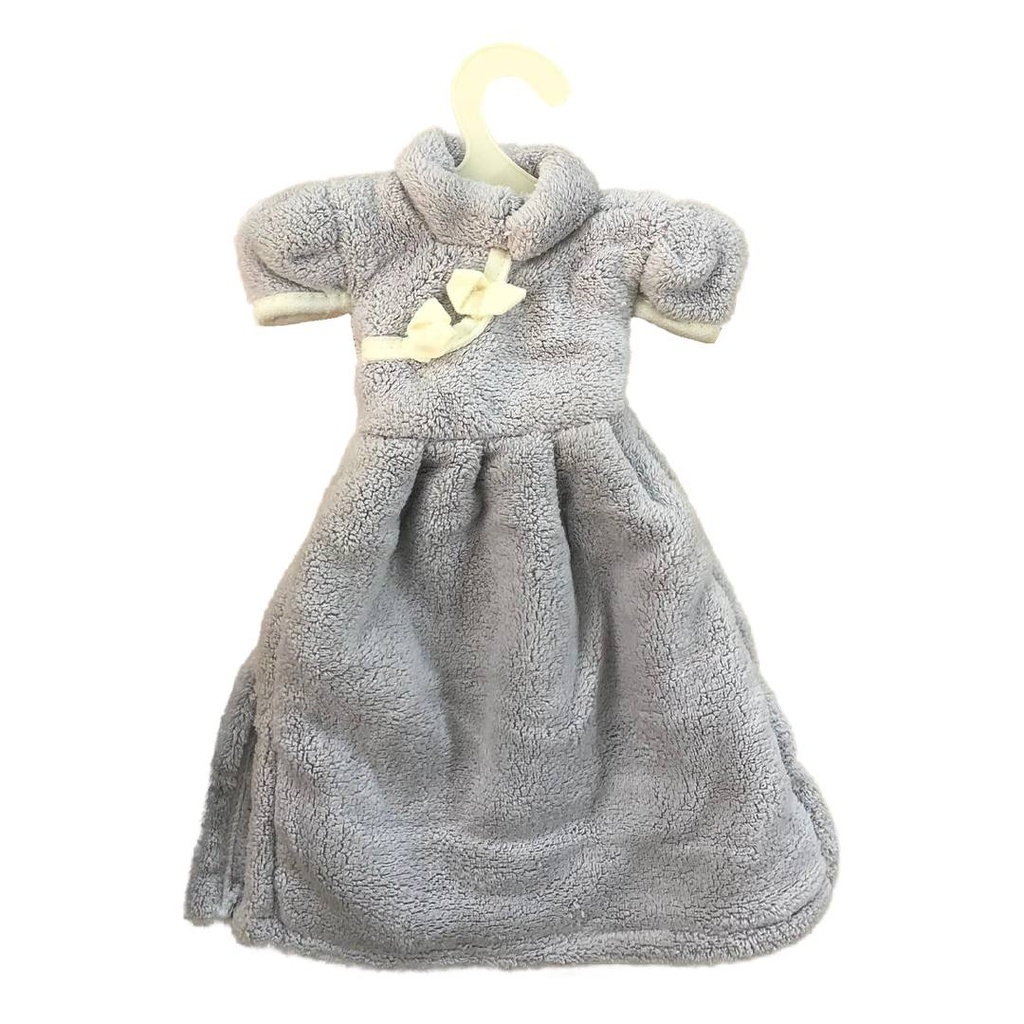 فوطة تنشيف يد مايكروفايبر للمطبخ علي شكل فستان