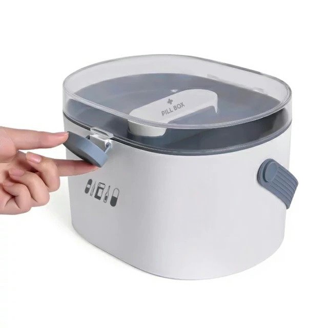 علبة منظم ادوية كبير