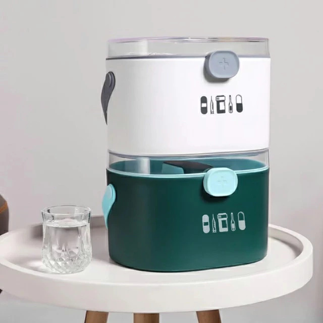 علبة منظم ادوية كبير