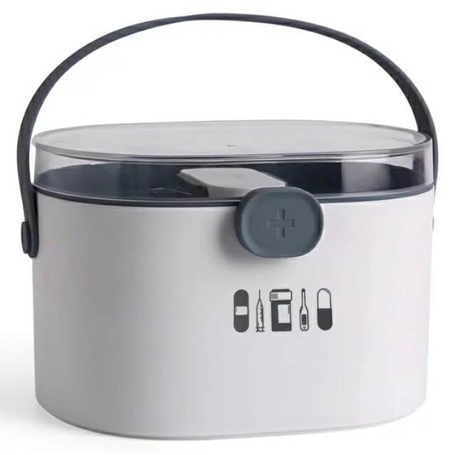 علبة منظم ادوية كبير